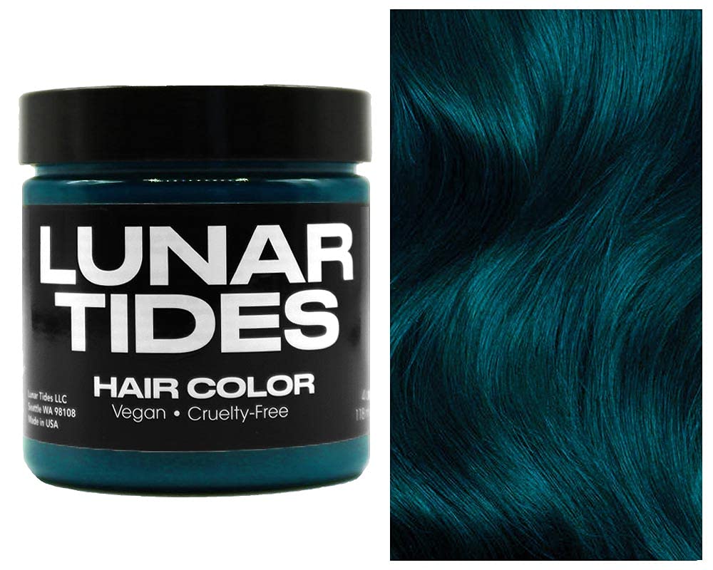 Lunar Tides Cerulean Sea semi-permanent hair color 4 fl. oz. bottle front view