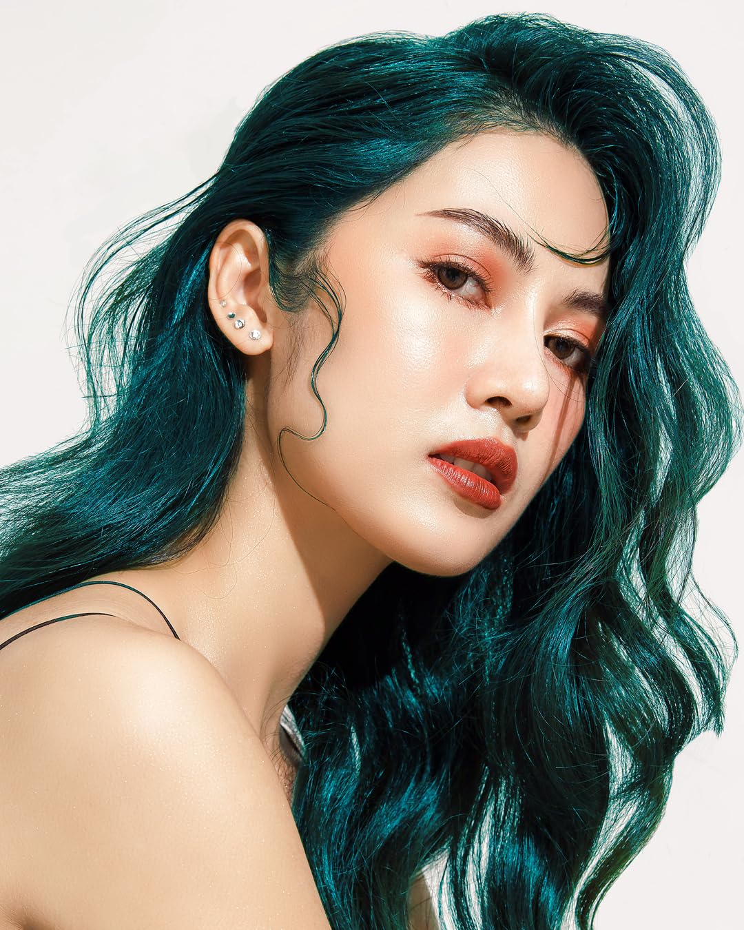 Lunar Tides Cerulean Sea semi-permanent hair color bottle side view