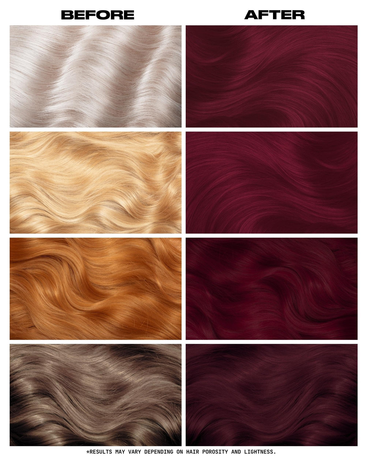 Lunar Tides Cranbaby hair color application on hair