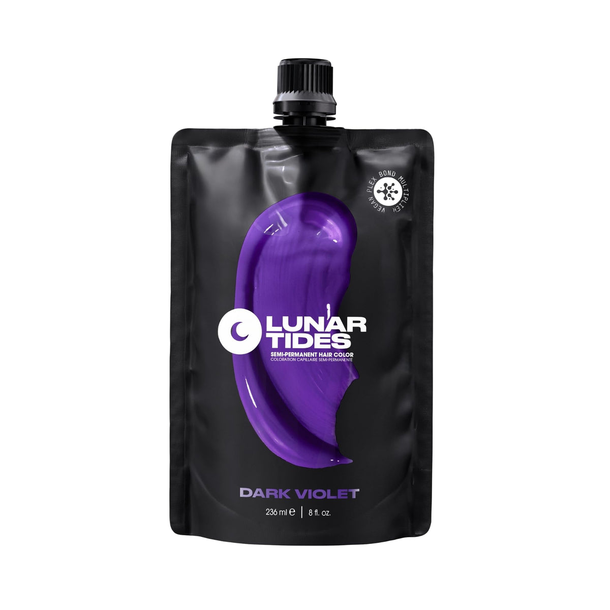 Lunar Tides Dark Violet Semi-Permanent Hair Color 4 fl. oz. front view