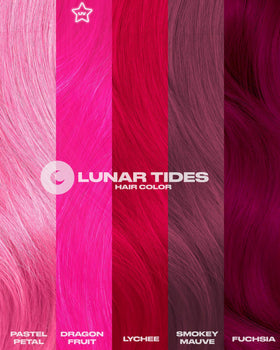 Lunar Tides Fuchsia hair dye application process