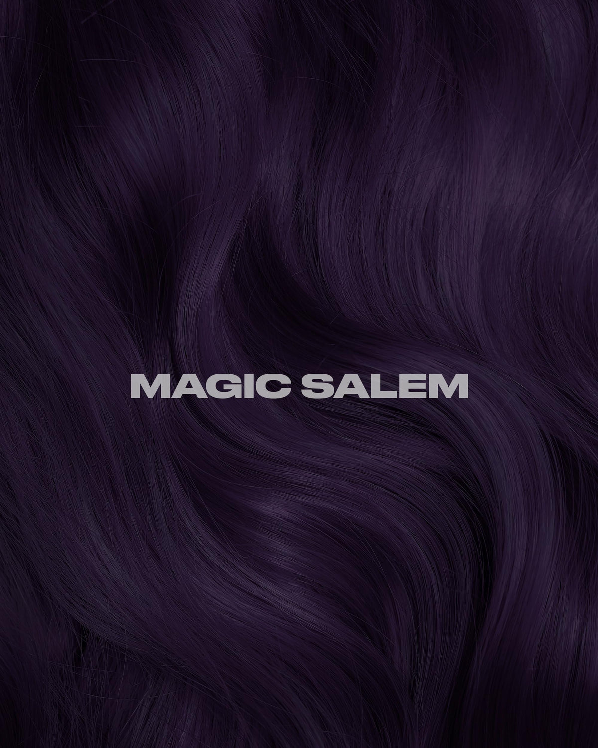 Lunar Tides Magic Salem hair dye showing rich black violet colour
