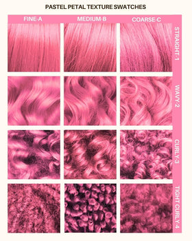 Lunar Tides Petal hair color texture close-up
