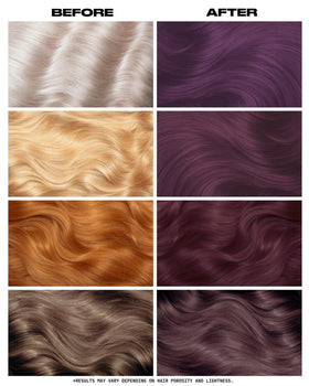 Lunar Tides Semi-Permanent Hair Color application process
