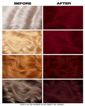 Lunar Tides Semi-Permanent Hair Color Blood Moon application process