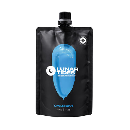Lunar Tides Semi-Permanent Hair Color Cyan Sky 4 fl oz front view