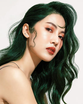 Lunar Tides Semi-Permanent Hair Color Juniper mixed with other colours