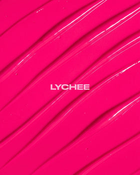 Lunar Tides Semi-Permanent Hair Color Lychee on display with hair care products