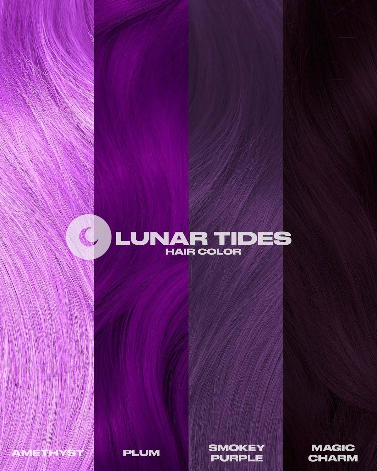 Lunar Tides Semi-Permanent Hair Color Magic Charm with brush and gloves
