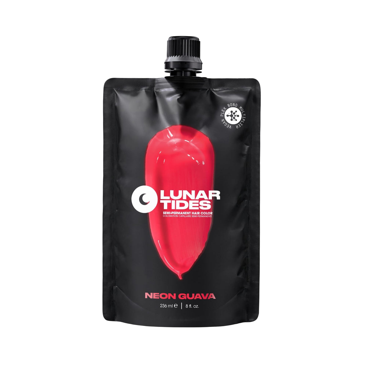 Lunar Tides Semi-Permanent Hair Color Neon Guava 4 fl. oz. front view