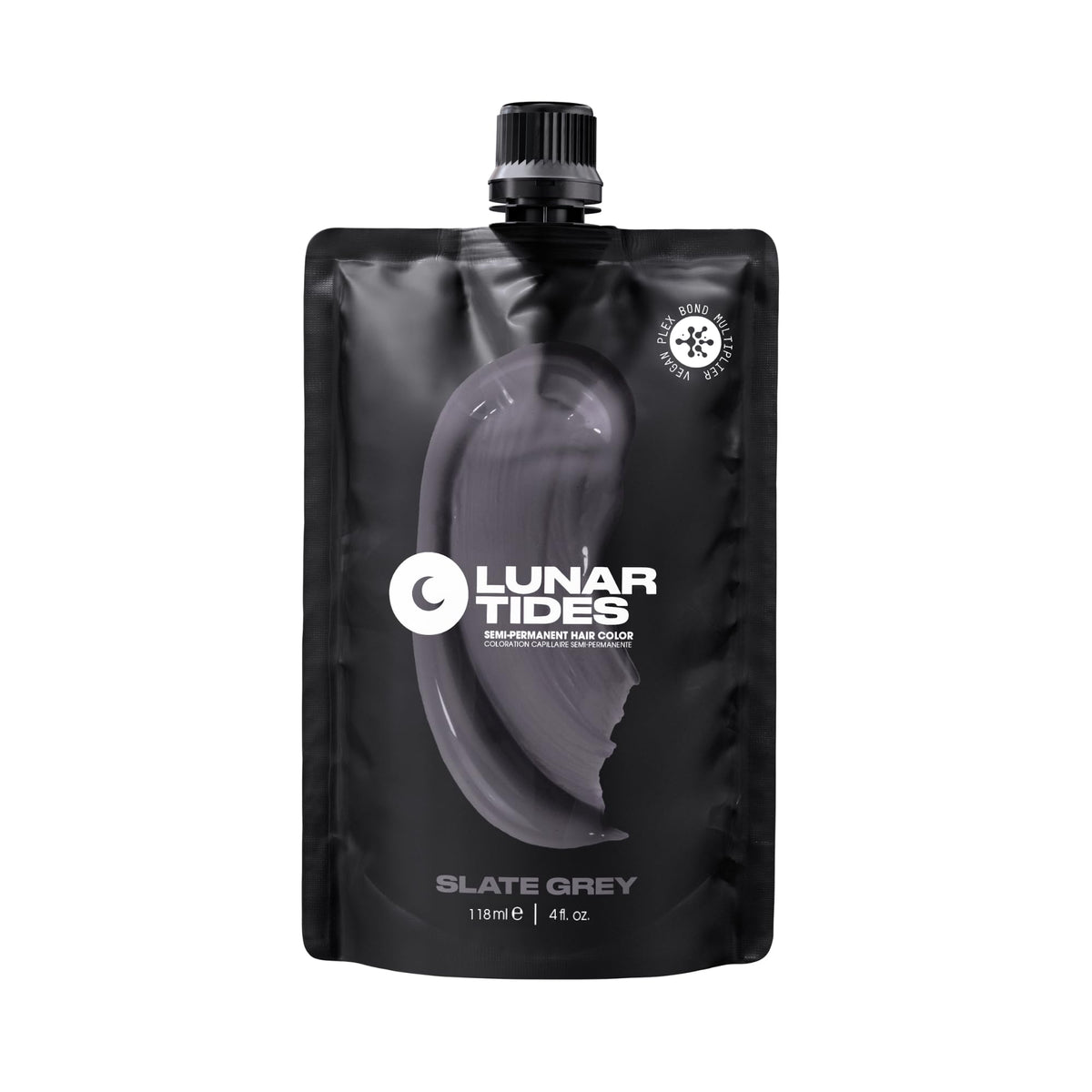 Lunar Tides Semi-Permanent Hair Color Slate Grey 4 fl. oz. front view