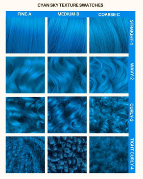 Lunar Tides Semi-Permanent Hair Color swatch of Cyan Sky