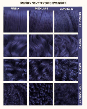 Lunar Tides Smokey Navy hair color applied to hair