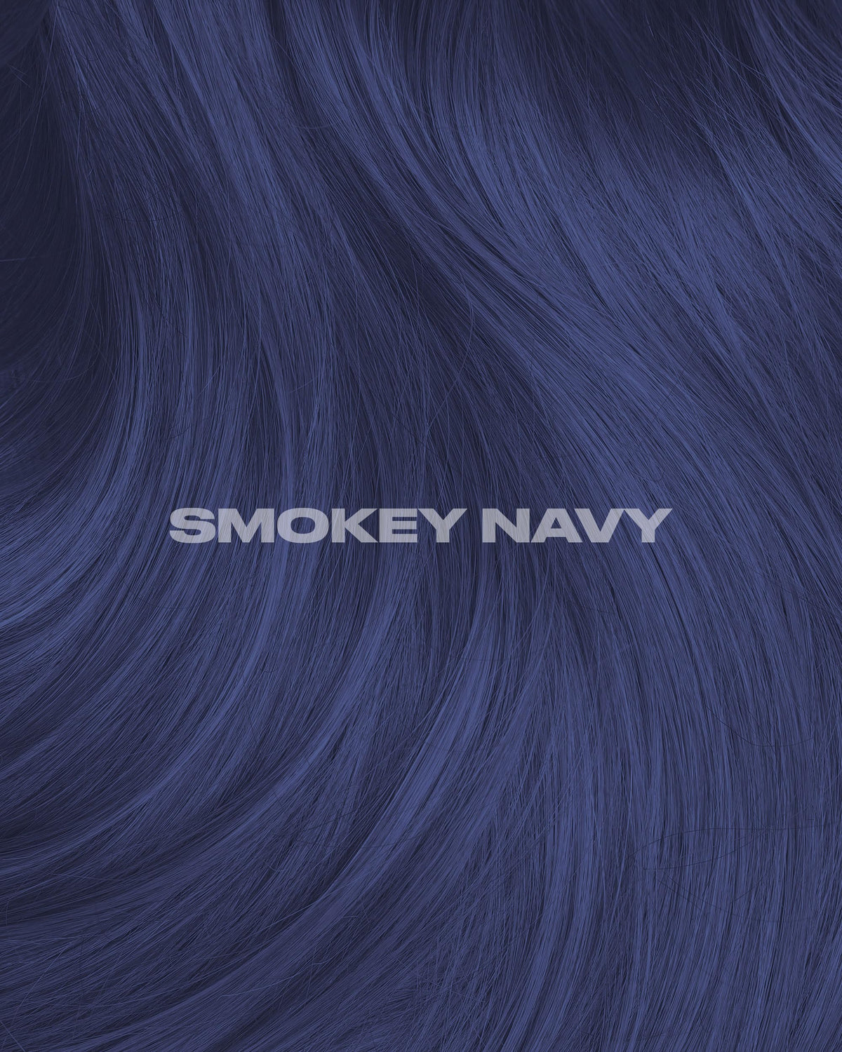 Lunar Tides Smokey Navy hair dye with rich pigment on hair