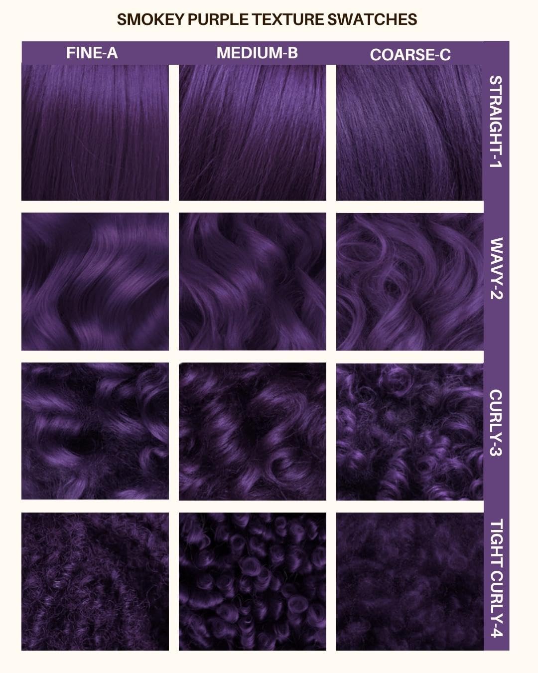 Lunar Tides Smokey Purple hair dye texture close-up