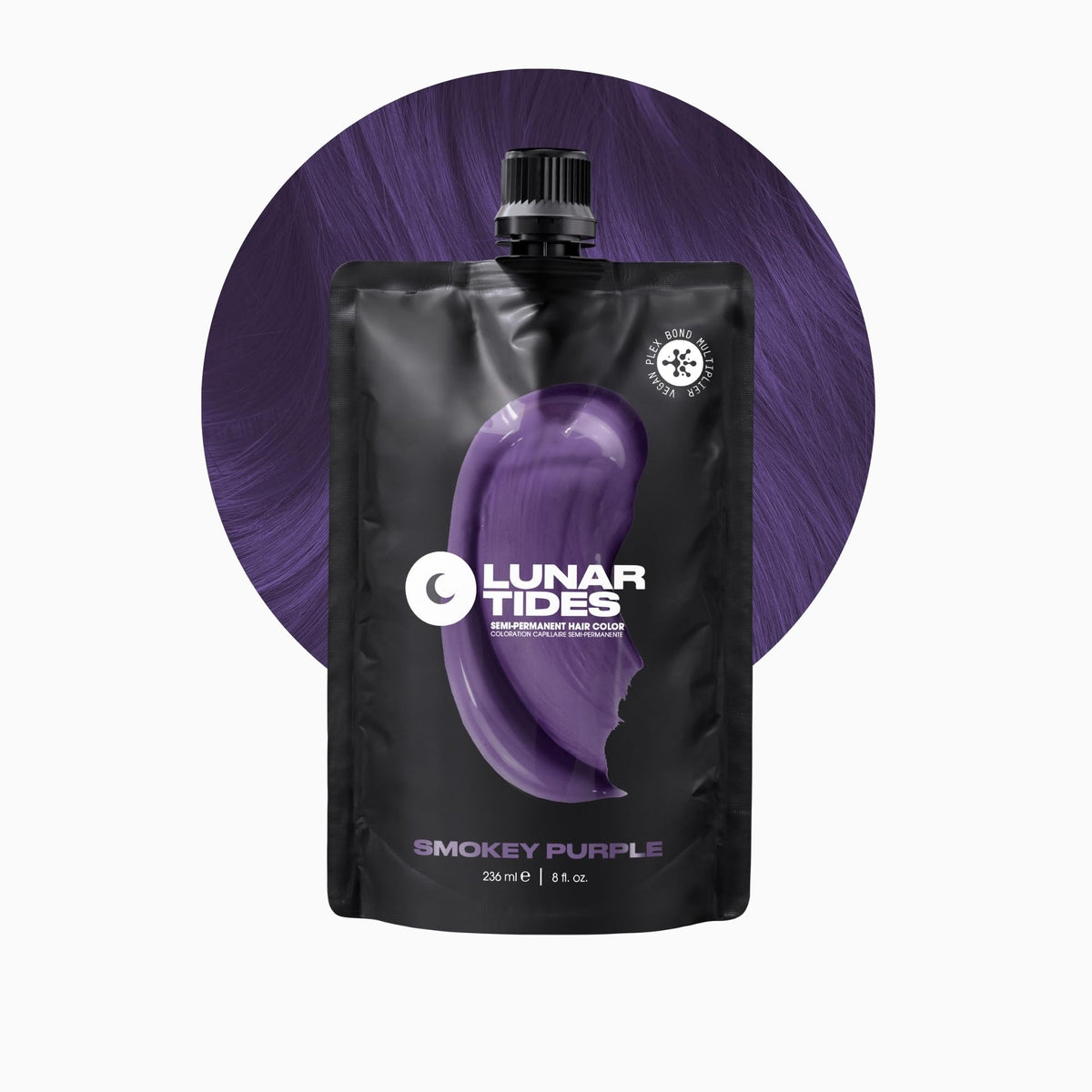 Lunar Tides Smokey Purple Semi-Permanent Hair Color front view