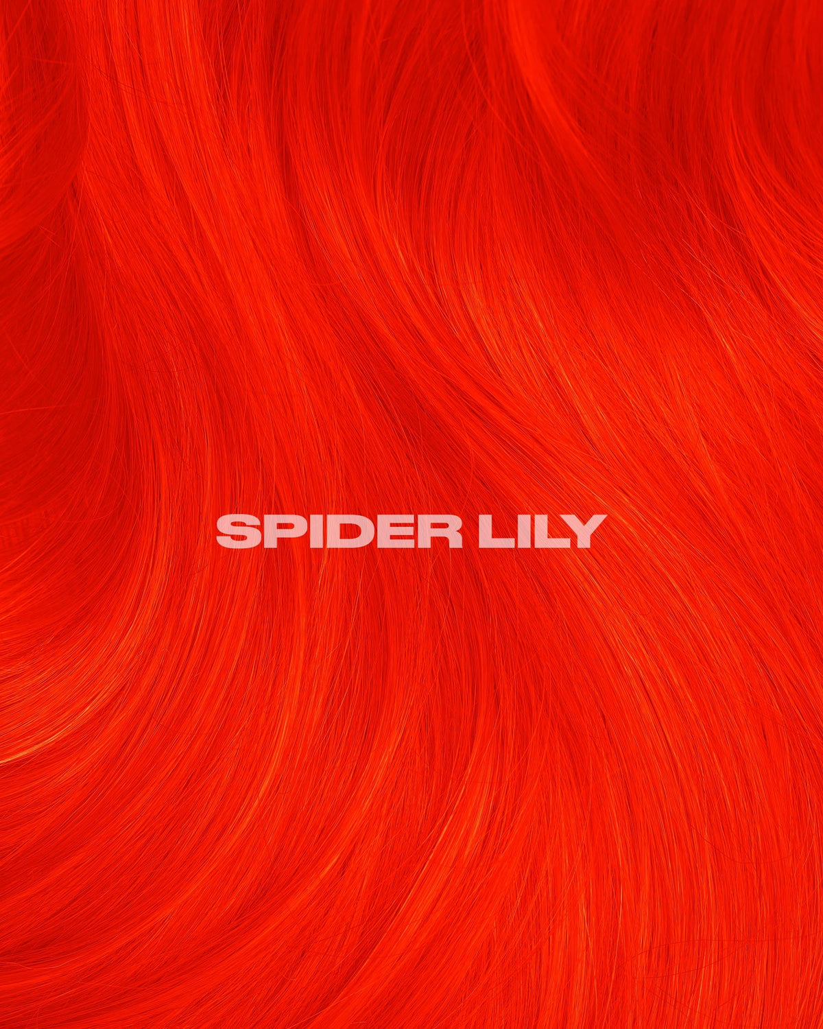 Lunar Tides Spider Lily hair dye bottle with vibrant red orange colour
