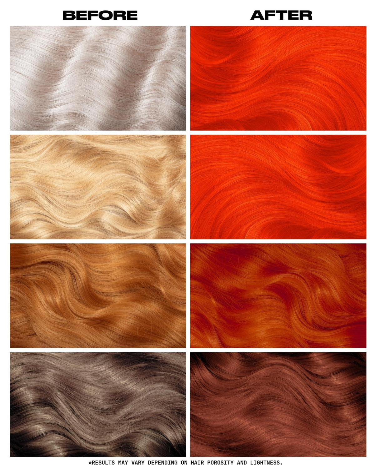 Lunar Tides Spider Lily hair dye results on styled hair