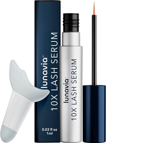 Lunavia 10X Lash Serum front view with precision applicator