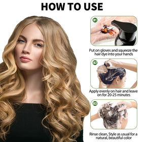 Lunory Blonde Brown Hair Dye Shampoo lifestyle scene