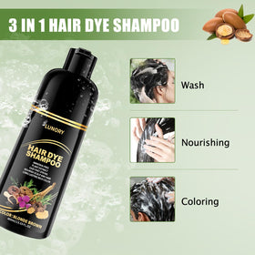 Lunory Blonde Brown Hair Dye Shampoo with natural ingredients