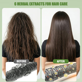 Lunory Dark Brown Hair Dye Shampoo after application results