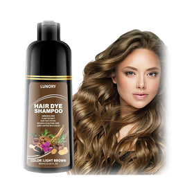 Lunory Light Brown Hair Dye Shampoo front view