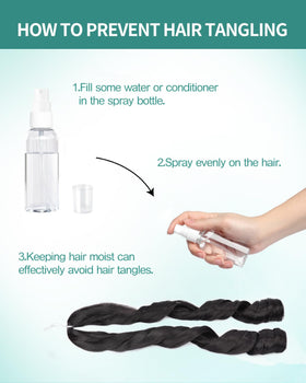 Luoyudu Burgundy French Curl Braiding Hair 100g pack