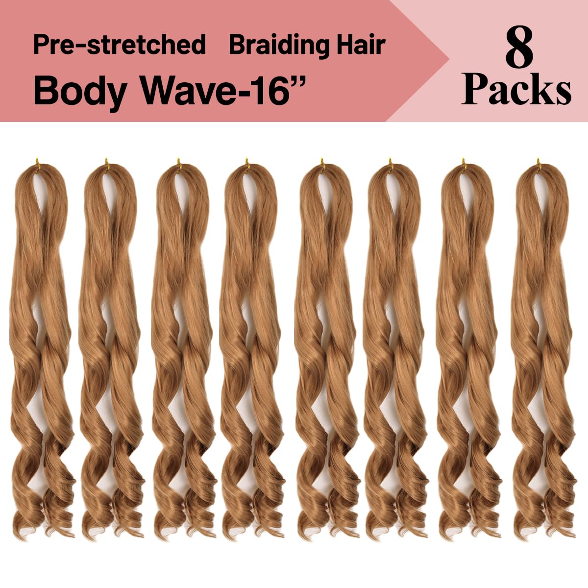 Luoyudu French Curl Braiding Hair 16 Inch packaging