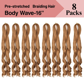 Luoyudu French Curl Braiding Hair 16 Inch packaging