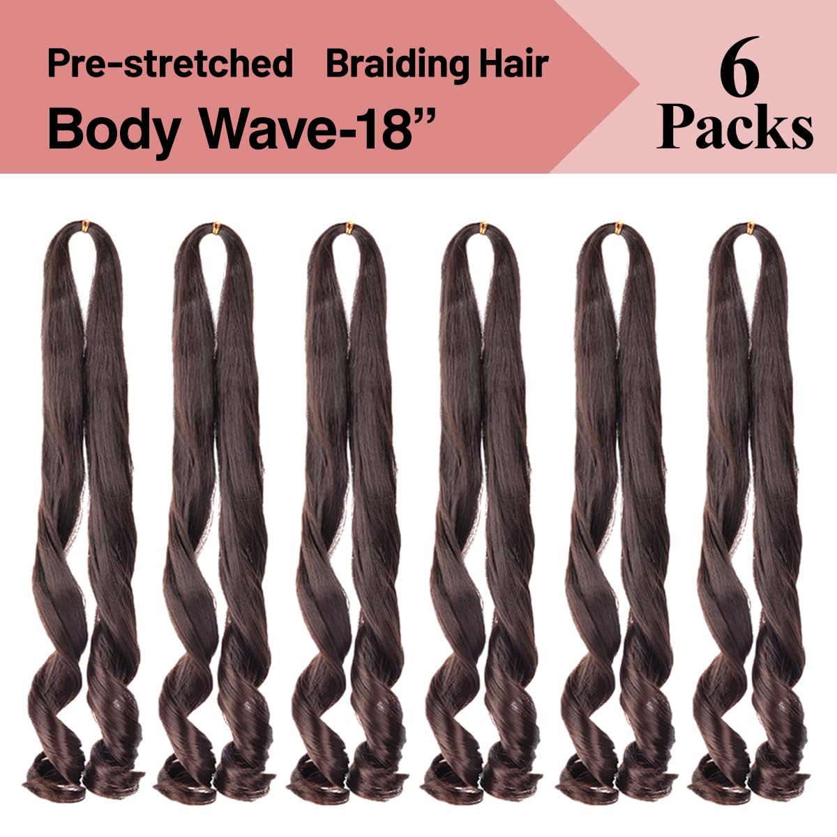 Luoyudu French Curl Braiding Hair 18 Inch styled on mannequin