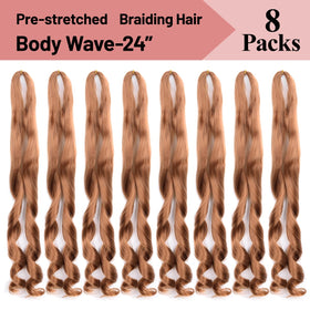 Luoyudu French Curl Braiding Hair 24 Inch close-up of curls