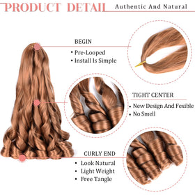 Luoyudu French Curl Braiding Hair 24 Inch in packaging