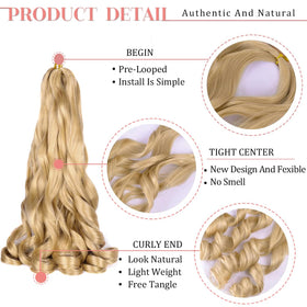 Luoyudu French Curl Braiding Hair 24 Inch in packaging