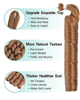 Luoyudu French Curl Braiding Hair 24 Inch pack showing 100g