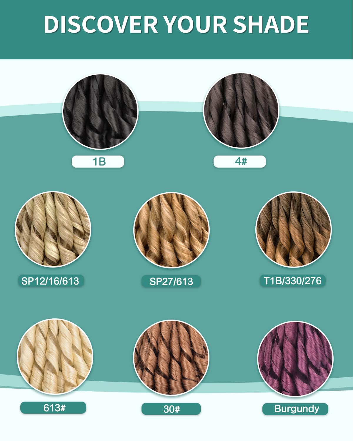 Luoyudu French Curl Braiding Hair 24 Inch packaging details