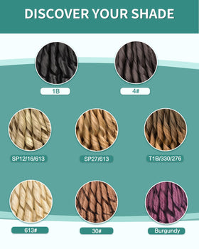 Luoyudu French Curl Braiding Hair 24 Inch packaging details