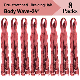 Luoyudu French Curl Braiding Hair 24inch styled in box braids