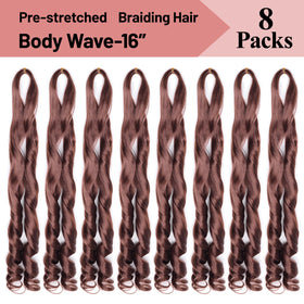 Luoyudu French Curl Braiding Hair 33# 16 Inch in a hairstyle tutorial