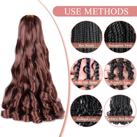 Luoyudu French Curl Braiding Hair 33# 16 Inch in packaging