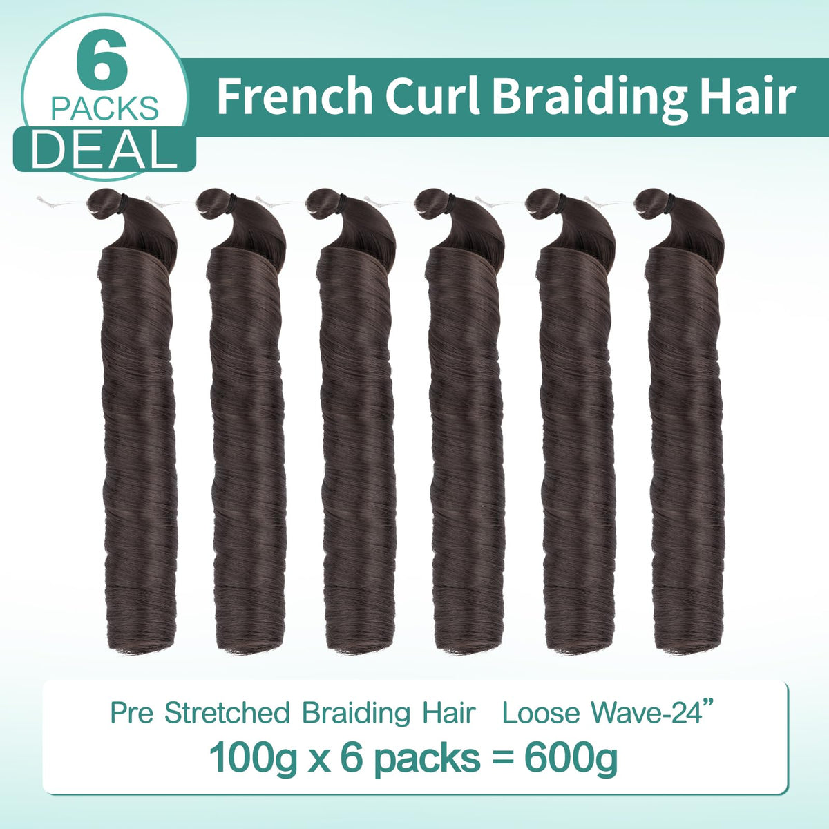 Luoyudu French Curl Braiding Hair 4# installation process
