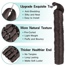 Luoyudu French Curl Braiding Hair 4# packaging