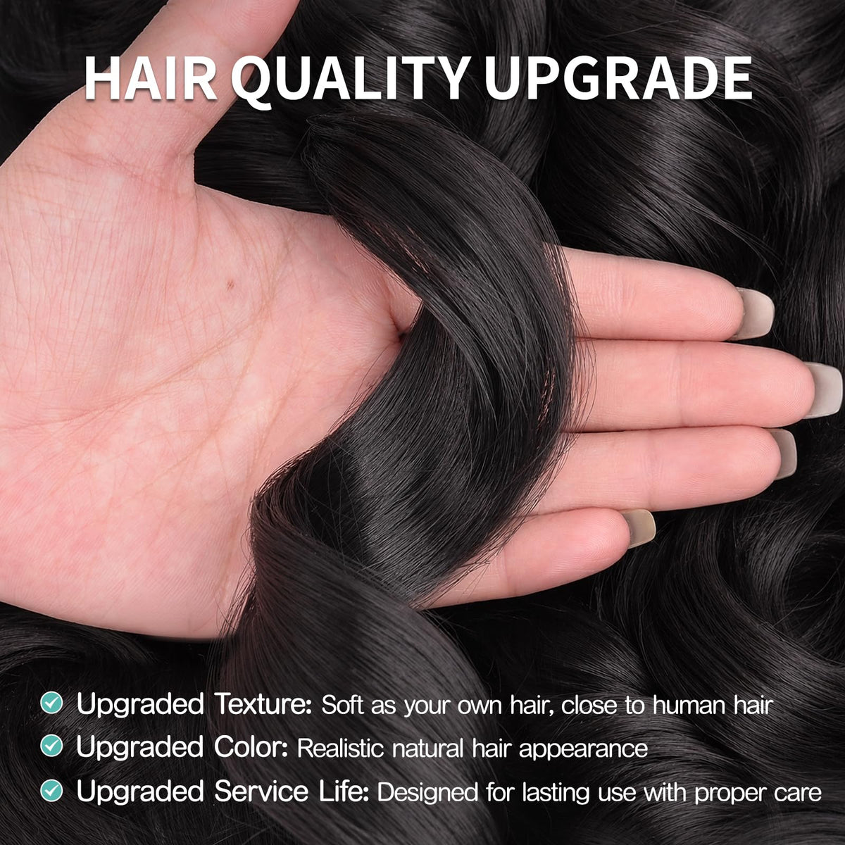 Luoyudu French Curl Braiding Hair 4# styling options