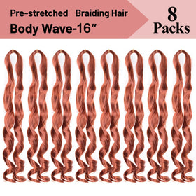 Luoyudu French Curl Braiding Hair 8 Packs with spray bottle
