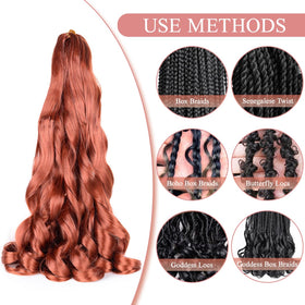 Luoyudu French Curl Braiding Hair in a lifestyle setting