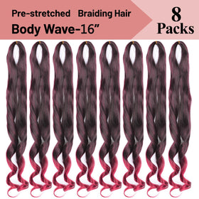 Luoyudu French Curl Braiding Hair in a styled box braid