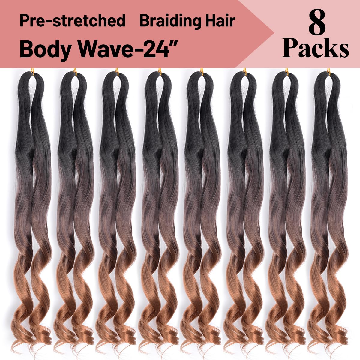 Luoyudu French Curl Braiding Hair styled in box braids