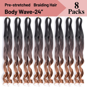 Luoyudu French Curl Braiding Hair styled in box braids