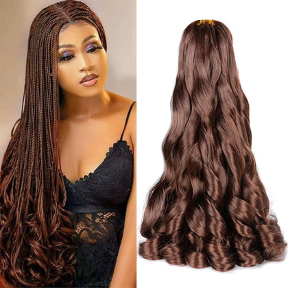 Luoyudu French Curls Braiding Hair 33# front view