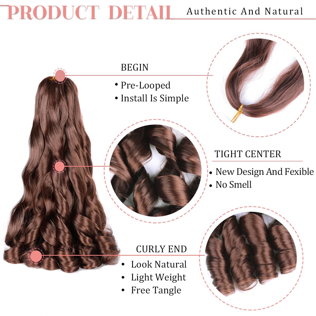 Luoyudu French Curls Braiding Hair 33# in packaging
